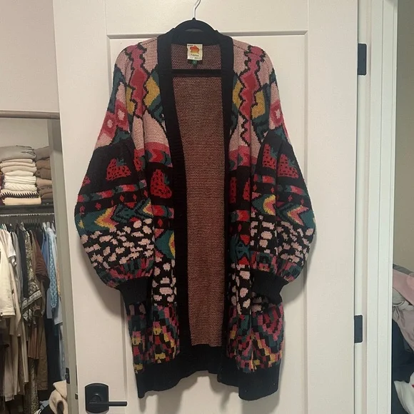 Fruit of the Loom Multicolor Patterned Cardigan - Picture 8 of 8